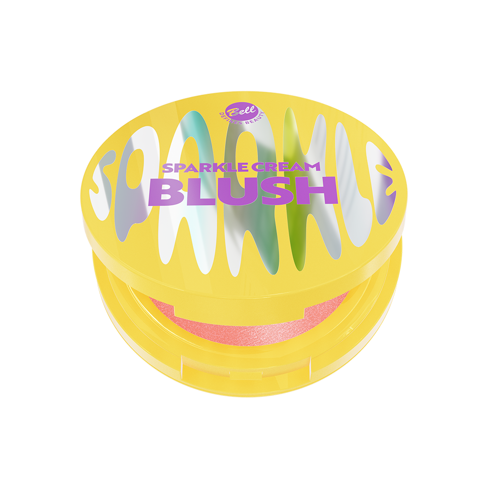 Bell Defines Beauty Mood Maker Sparkle Cream Blush 02 Peachy Gleam