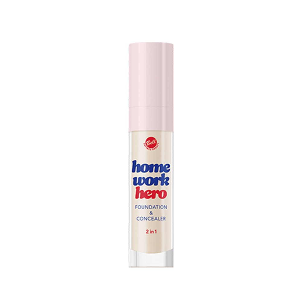BELL DEFINES BEAUTY SCHOOL OF COOL HOMEWORK HERO FOUNDATION + CONCEALER 01