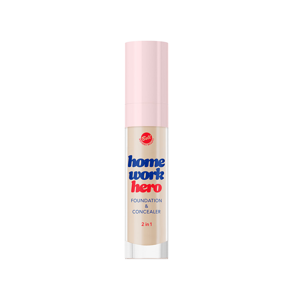 BELL DEFINES BEAUTY SCHOOL OF COOL HOMEWORK HERO FOUNDATION + CONCEALER 02