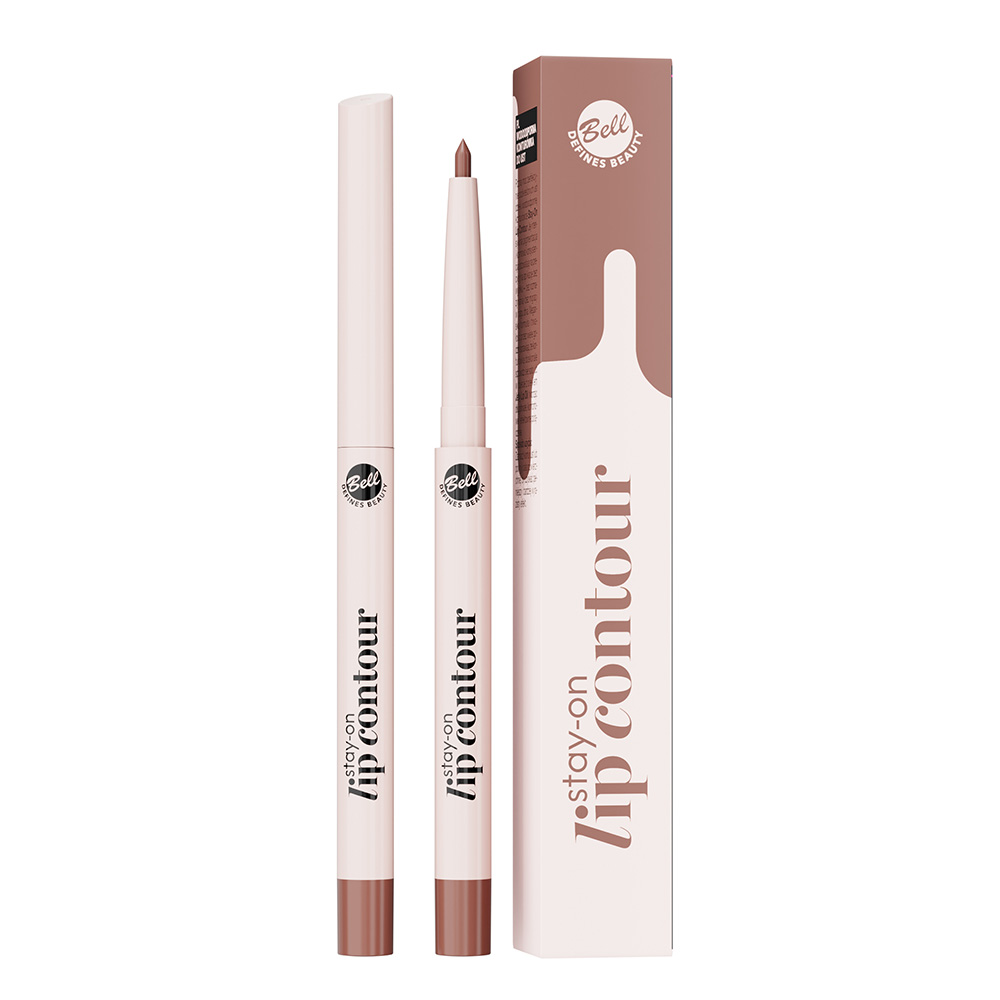 BELL DEFINES BEAUTY HOT DROP STAY-ON LIP CONTOUR 03 TOFFEE BROWN