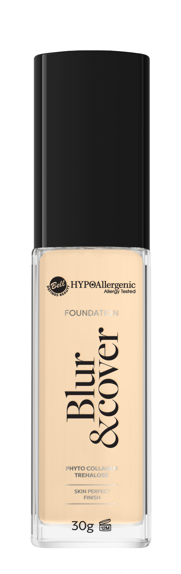 BELL HYPOALLERGENIC BLUR & COVER FOUNDATION 01 IVORY