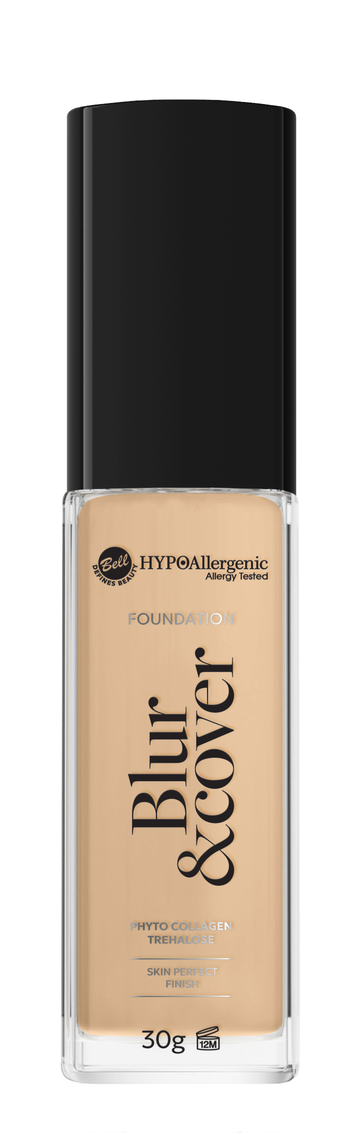 BELL HYPOALLERGENIC BLUR & COVER FOUNDATION 02 ALMOND